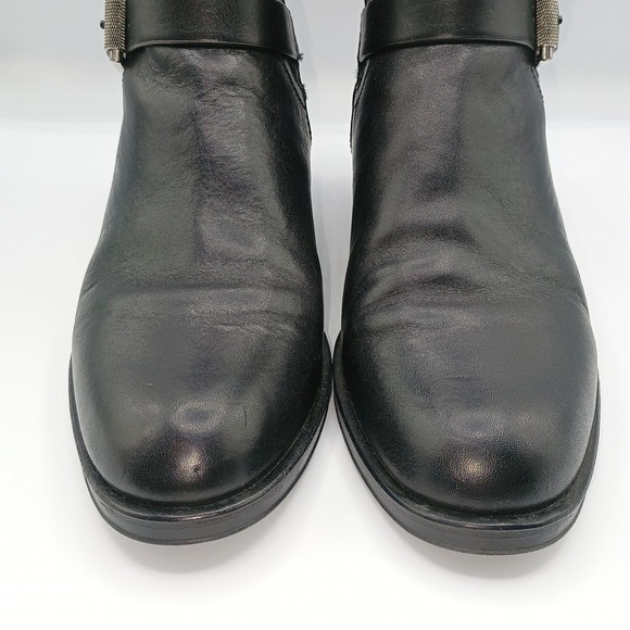 Rag & Bone Leather Black Abel Moto Zipper Buckle Boot Size 36.5. 6.5 - Picture 4 of 12